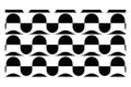 Black and white wavy line pattern background Royalty Free Stock Photo