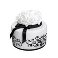 Black and white wedding cake Royalty Free Stock Photo