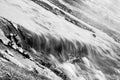 Black and White Wispy Stream Royalty Free Stock Photo