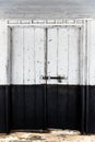 Black and white wooden Door Royalty Free Stock Photo