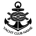 Black and White Yacht Club Logo