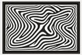 a black and white zebra pattern in a square frame Royalty Free Stock Photo