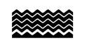 Black and White Zigzag Chevron Art, vector design Generative AI Royalty Free Stock Photo