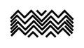 Black and White Zigzag Chevron Pattern Vector, vector design Generative AI Royalty Free Stock Photo