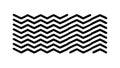 Black and White Zigzag Wave Pattern Design, vector design Generative AI Royalty Free Stock Photo