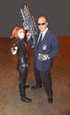 Black Widow and Agent Coulson from Marvel Movie Series