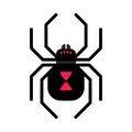 Black widow spider icon Royalty Free Stock Photo
