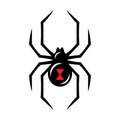 Black widow spider icon Royalty Free Stock Photo