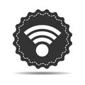 Black wifi icon