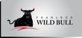 Black wild bull, black buffalo Royalty Free Stock Photo