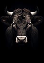 Cattle nature bull black mammal cow farming beef face agriculture portrait bovine animal