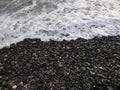 Black winter sea 2 Royalty Free Stock Photo