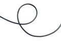 Black wire electrical cable isolate on white background Royalty Free Stock Photo