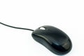 Black wired mouse isolate Royalty Free Stock Photo