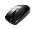 Black wireless computer mouse isolated on white Royalty Free Stock Photo