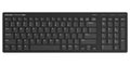 Black wireless computer PC keyboard