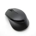 Black Wireless ergonomic mouse back view Royalty Free Stock Photo