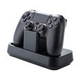 Black Wireless Game Controller Charging Dock with Controller Inserted charger console Royalty Free Stock Photo