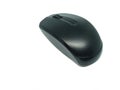 Black Wireless Mouse Isolated on White Background, Shiny Computer Equipment and Technology Royalty Free Stock Photo