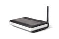 Black Wireless Router Royalty Free Stock Photo