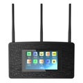 Black wireless router Wi-Fi Royalty Free Stock Photo