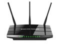 Black wireless router Wi-Fi Royalty Free Stock Photo