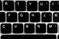 black and withe keyboard computer Royalty Free Stock Photo