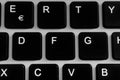 Black and withe keyboard computer Royalty Free Stock Photo