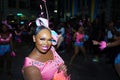 A black woman dancer in Pink costume