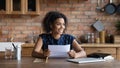 Black woman get loan approval letter dream of new opportunity