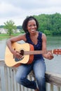 Black Woman with Guitar