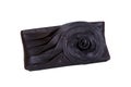 Black women clutch isolated on a white background