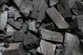 Black wood charcoal texture