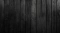 Black wood plank widescreen texture. Bamboo slat dark large wallpaper. Abstract wooden panoramic background. Royalty Free Stock Photo