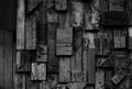 Black wood texture for background. Black crate wood texture Royalty Free Stock Photo