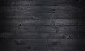 Black wooden background, old wooden planks texture Royalty Free Stock Photo