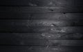 Black wooden background, old wooden planks texture Royalty Free Stock Photo