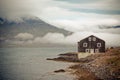 Black Wooden House in East Iceland Royalty Free Stock Photo