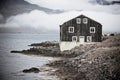 Black Wooden House in East Iceland Royalty Free Stock Photo