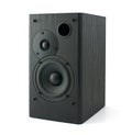 Black wooden loudspeaker