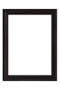 wooden picture frame isolated on a white background Royalty Free Stock Photo