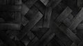 Black Wooden Plank Weave Pattern Royalty Free Stock Photo