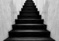 Black wooden stair Royalty Free Stock Photo