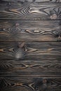 Black Wooden Structural Surface. Top View Royalty Free Stock Photo