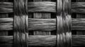 Black Wooden Weave Pattern Close Up Texture Royalty Free Stock Photo