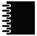 Black work notebook, icon