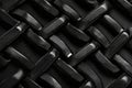 Black woven leather texture background Royalty Free Stock Photo