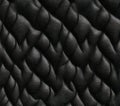 Black Woven Texture Braided Pattern Background for Design Projects Royalty Free Stock Photo