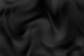 Black wrinkled fabric. Textile. Abstract vector background.