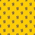 Black writhing snake pattern vector